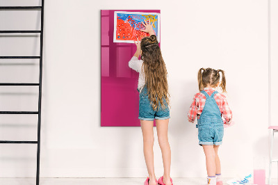 Dry erase magnetic board Bright pink
