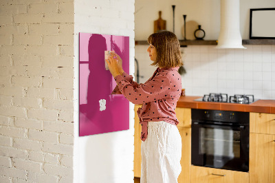 Dry erase magnetic board Bright pink