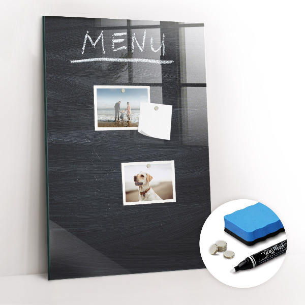 Dry erase magnetic board Menu Board