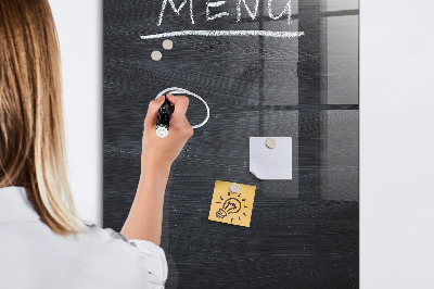 Dry erase magnetic board Menu Board