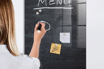 Glass Magnetic Board Menu Board