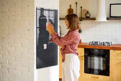 Dry erase magnetic board Menu Board