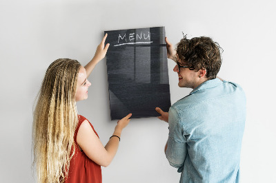 Dry erase magnetic board Menu Board