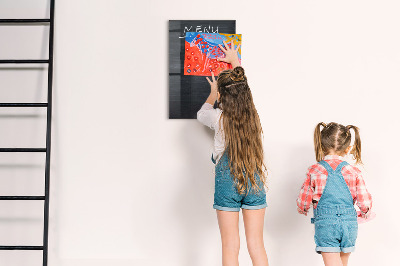 Dry erase magnetic board Menu Board