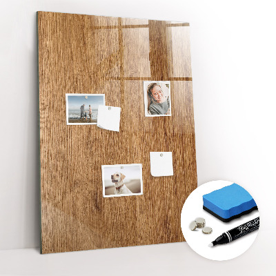 Dry erase board magnetic Warm Tone Wood