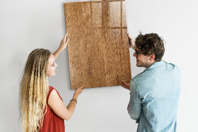 Dry erase board magnetic Warm Tone Wood