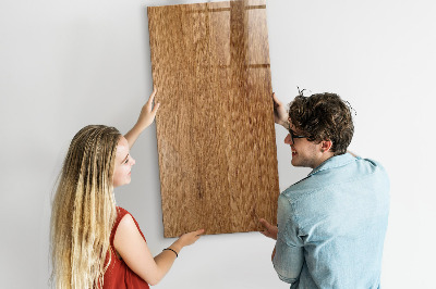 Dry erase board magnetic Warm Tone Wood