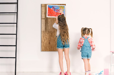 Dry erase board magnetic Warm Tone Wood