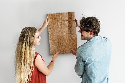 Dry erase board magnetic Warm Tone Wood