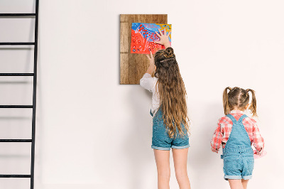 Dry erase board magnetic Warm Tone Wood
