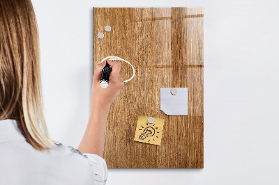Dry erase board magnetic Warm Tone Wood