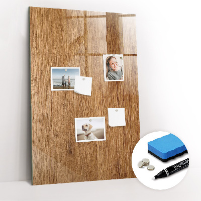 Dry erase board magnetic Warm Tone Wood