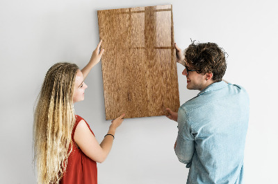 Dry erase board magnetic Warm Tone Wood