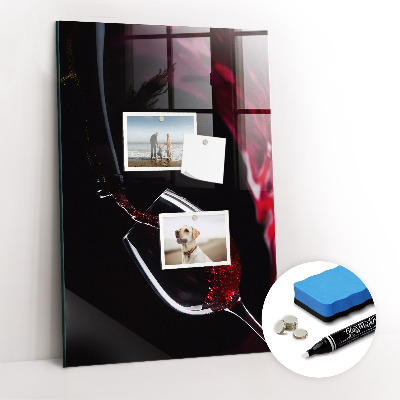 Dry erase magnetic board Spilled Wine