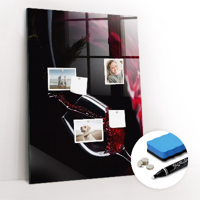 Dry erase magnetic board Spilled Wine