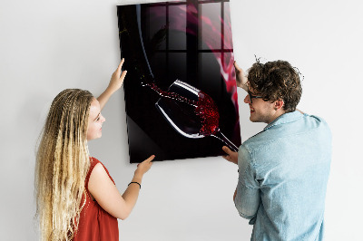 Dry erase magnetic board Spilled Wine