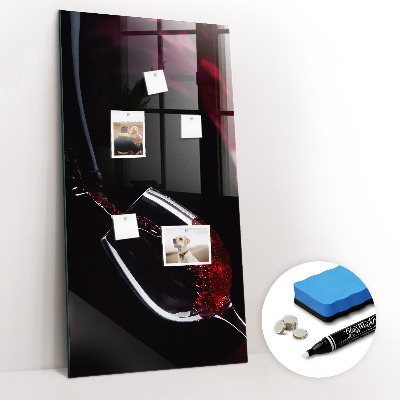 Dry erase magnetic board Spilled Wine