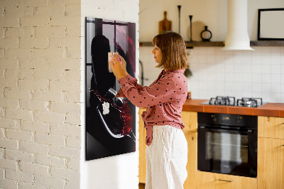 Dry erase magnetic board Spilled Wine