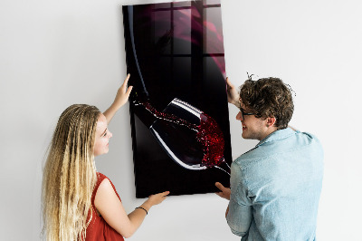 Magnetic Board with Magnets Spilled Wine