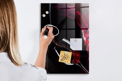 Dry erase magnetic board Spilled Wine