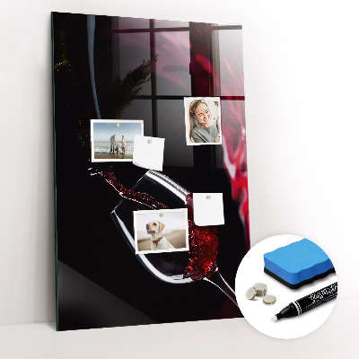 Dry erase magnetic board Spilled Wine