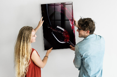 Dry erase magnetic board Spilled Wine