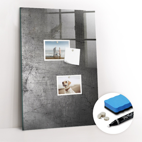 Dry erase board magnetic Scratched Metal