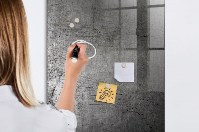 Dry erase board magnetic Scratched Metal