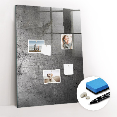 Dry erase board magnetic Scratched Metal