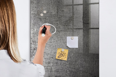 Dry erase board magnetic Scratched Metal