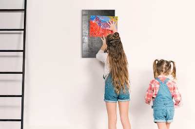 Dry erase board magnetic Scratched Metal