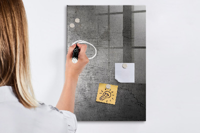 Dry erase board magnetic Scratched Metal