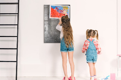 Dry erase board magnetic Scratched Metal
