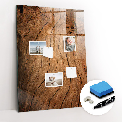 Dry erase magnetic board Old Wood