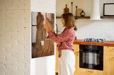 Dry erase magnetic board Old Wood