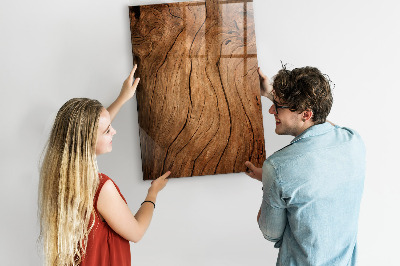 Magnetic Board with Magnets Old Wood