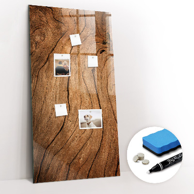 Dry erase magnetic board Old Wood