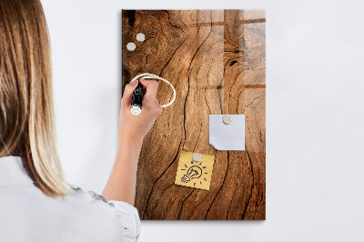 Dry erase magnetic board Old Wood