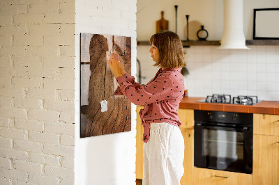Dry erase magnetic board Old Wood