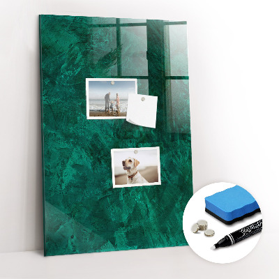 Dry erase magnetic board Emerald Block