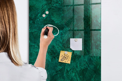 Dry erase magnetic board Emerald Block