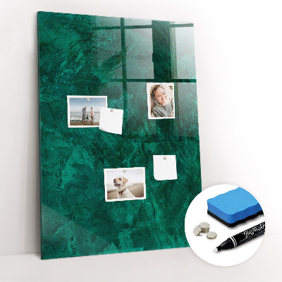 Dry erase magnetic board Emerald Block