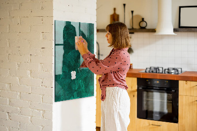 Dry erase magnetic board Emerald Block