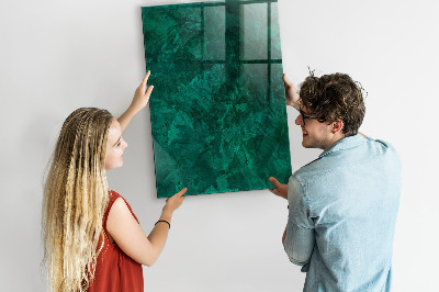 Dry erase magnetic board Emerald Block