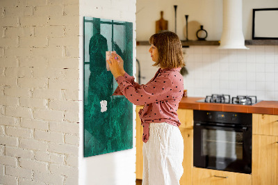 Dry erase magnetic board Emerald Block