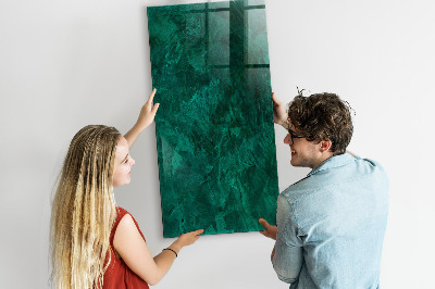 Dry erase magnetic board Emerald Block