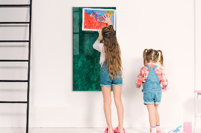 Dry erase magnetic board Emerald Block