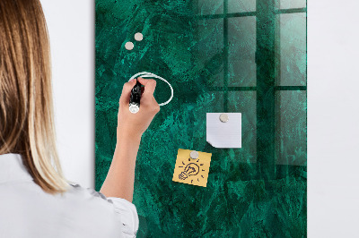 Dry erase magnetic board Emerald Block