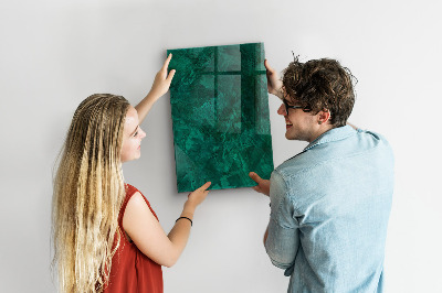 Dry erase magnetic board Emerald Block