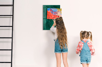 Dry erase magnetic board Emerald Block